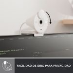 cámara web logitech brio 300 full hd white