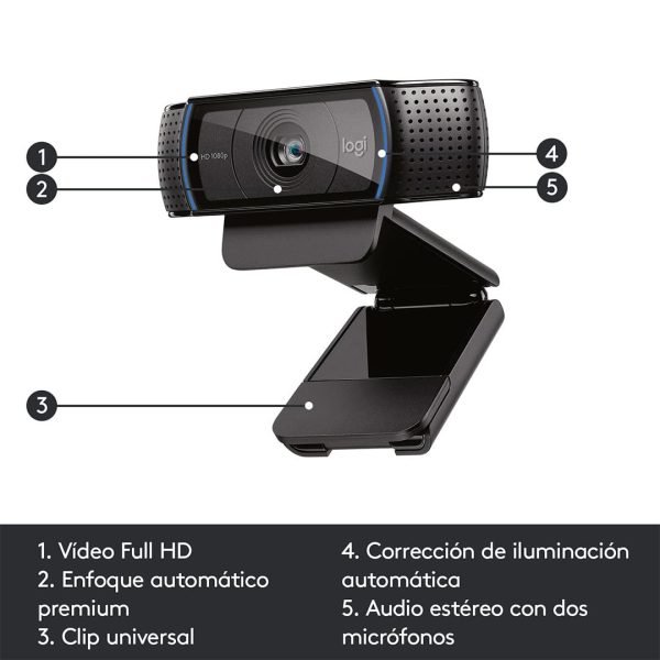 logitech c920 pro hd cámara web