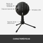 micrófono blue snowball ice black