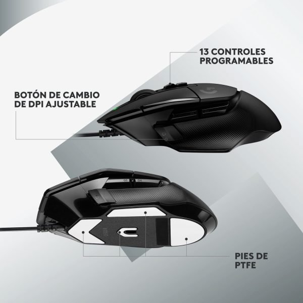 mouse logitech g502 x wired black