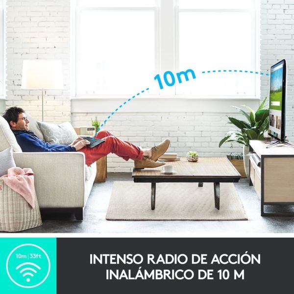 teclado logitech k400 plus inalámbrico