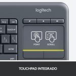teclado logitech k400 plus inalámbrico