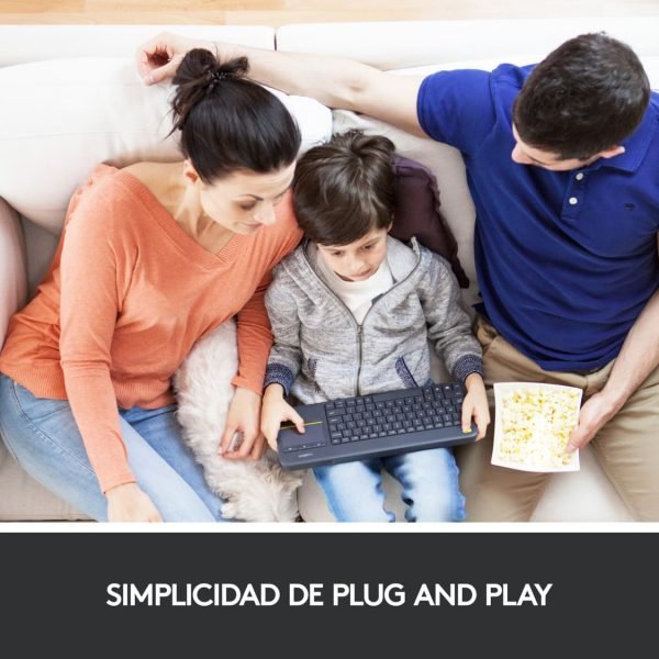 teclado logitech k400 plus inalámbrico