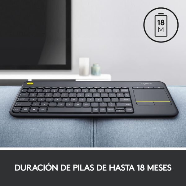 teclado logitech k400 plus inalámbrico