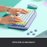teclado mecánico logitech pop keys daydream mint