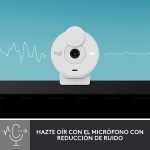 cámara web logitech brio 300 full hd white