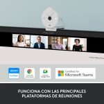cámara web logitech brio 300 full hd blanca