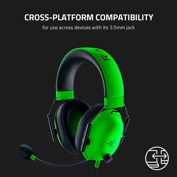 audifonos gamer razer blackshark v2 x green