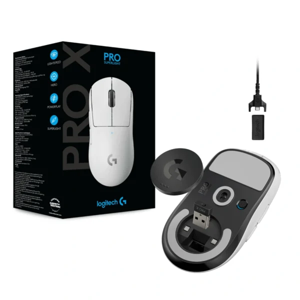 Mouse inalámbrico Logitech G PRO X SUPERLIGHT White (10)