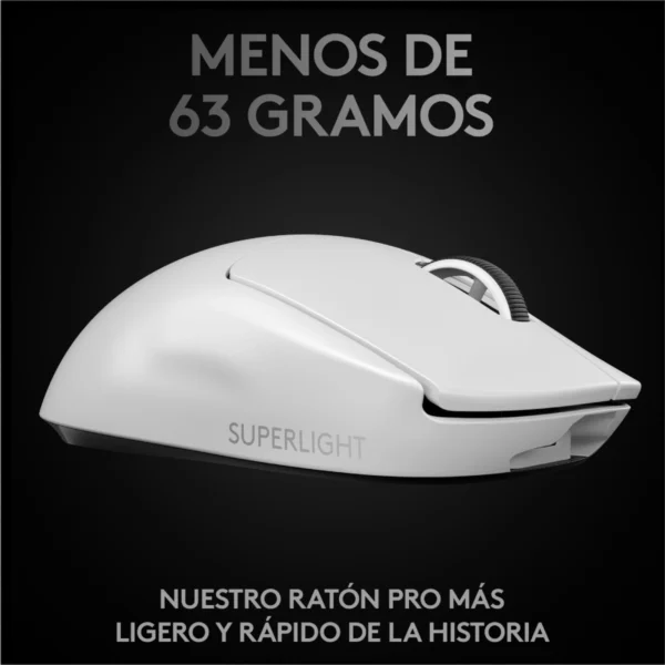 Mouse inalámbrico Logitech G PRO X SUPERLIGHT White (3)