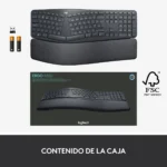 Logitech Ergo K860 Español Black Caja