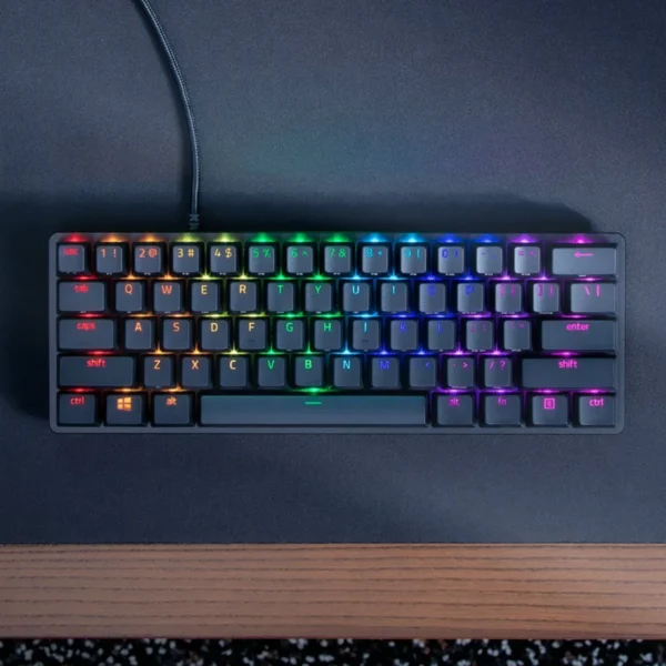 Razer Huntsman Mini Switch Clicky Optical Purpura Español Negro