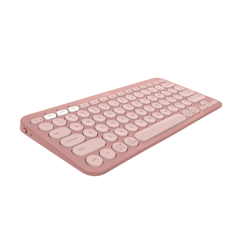 Teclado Bluetooth Multidispositivo Logitech Pebble Keys 2 K380s Rosa