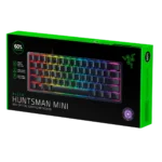 Teclado Razer Huntsman Mini Switch Clicky Optical Purpura Español Negro
