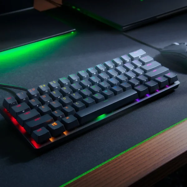 Teclado Razer Huntsman Mini Switch Clicky Optical Purpura SP Negro