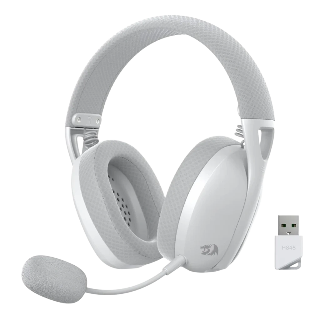 Audífonos Gamer Inalámbricos Redragon IRE Pro H848 White