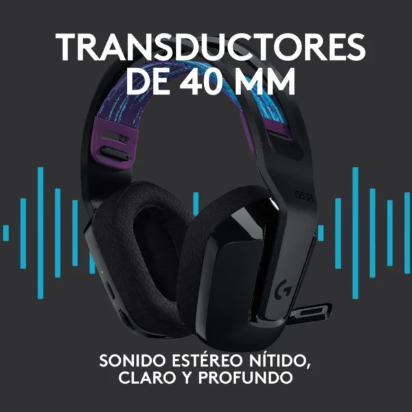 Audífonos Gamer Logitech G535 Lightspeed Wireless Black